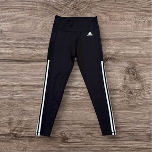Adidas Activewear Pull‎ On Mid Rise Black Aeroready Leggings Women’s Size Medium